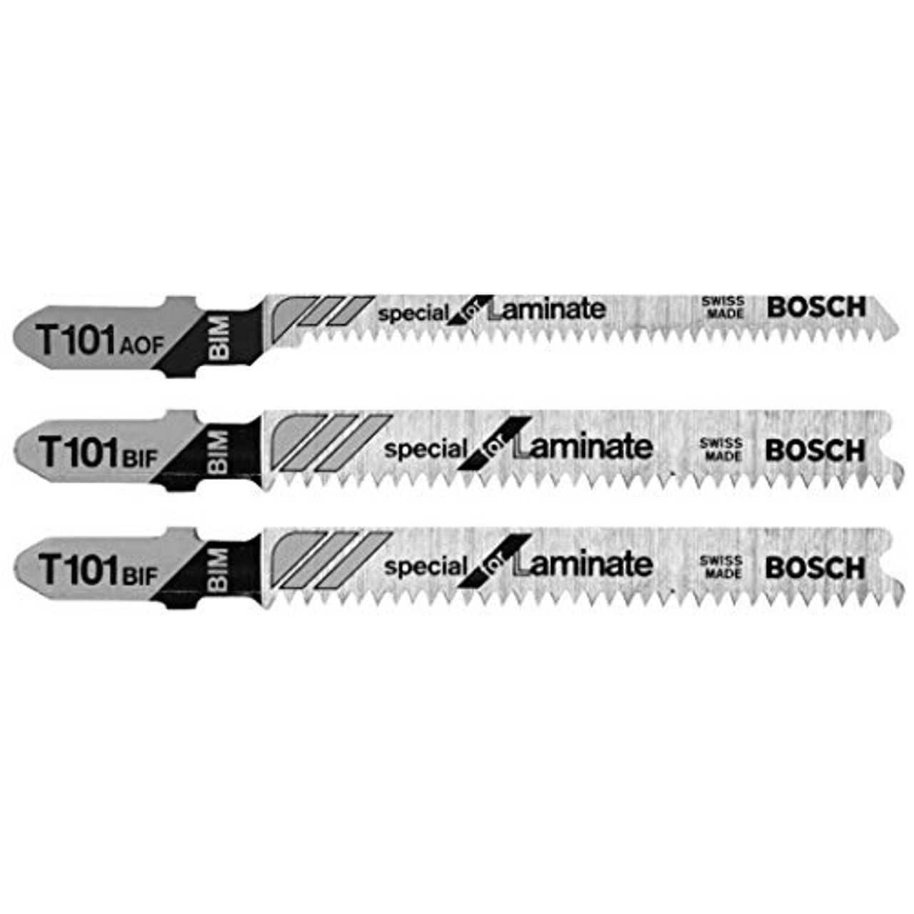 Bosch T503 Hardwood/Laminate T-Shank JigSaw Blade Set, 3-Piece