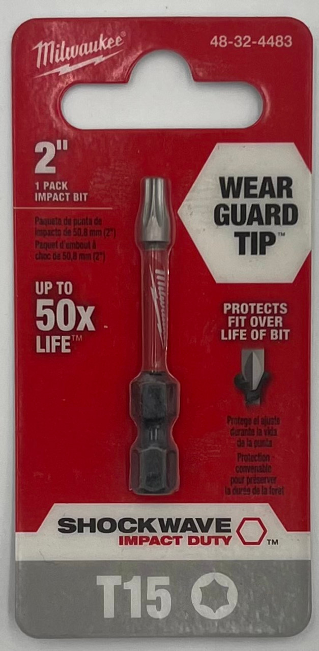 MILWAUKEE ELEC TOOL 48-32-4483 2" T15 Torx Power Bit