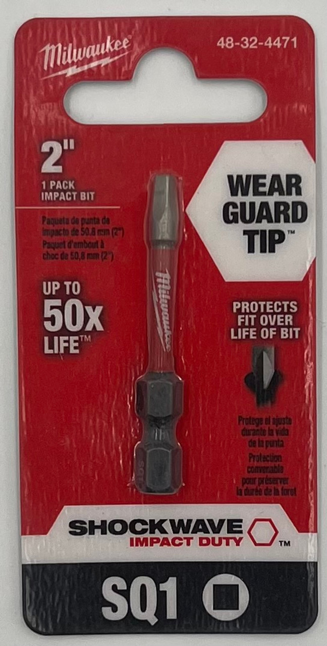 MILWAUKEE ELEC TOOL 48-32-4471 2" #1 SQ Power Bit