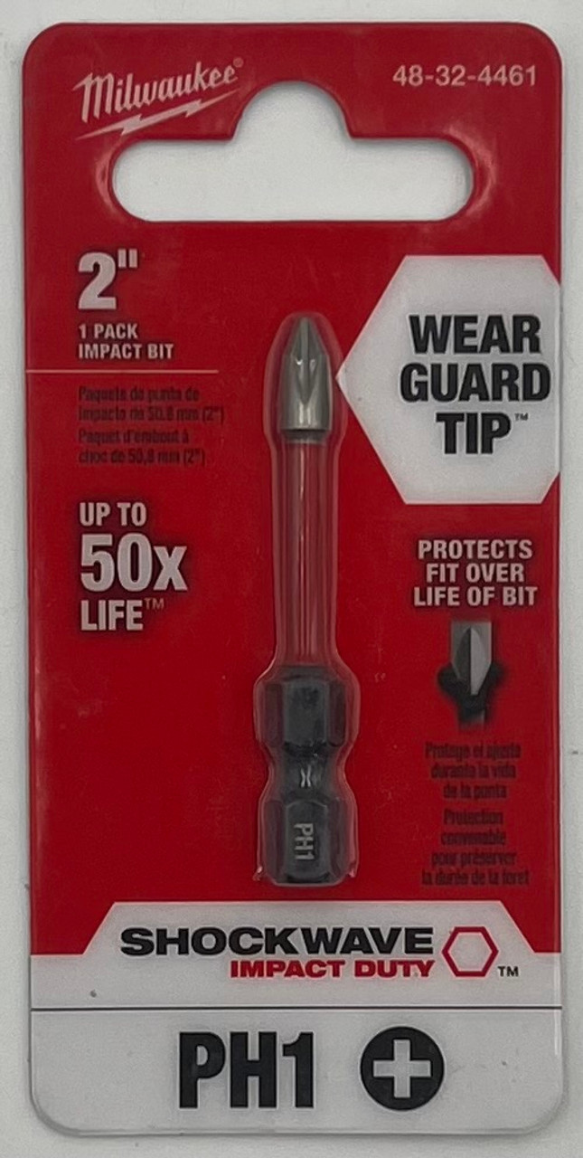 MILWAUKEE ELEC TOOL 48-32-4461 2" #1 Phillips Power Bit