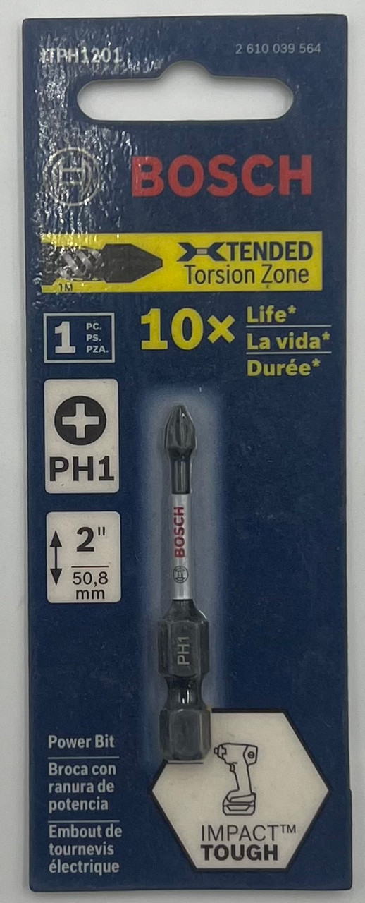 BOSCH ITP1201 2in #1 Philips Impact Screwdriver Bit