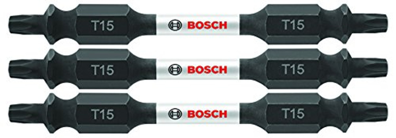 BOSCH ITDET152503 3 pc. Impact Tough 2.5 In. Torx #15 Double-Ended Bits