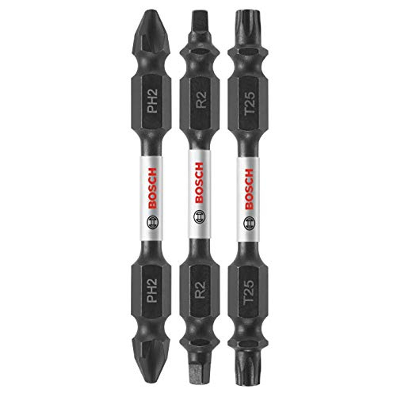 BOSCH ITDEV2503 Impact Tough Double-Ended Bit Set (3 Piece), 2.5"