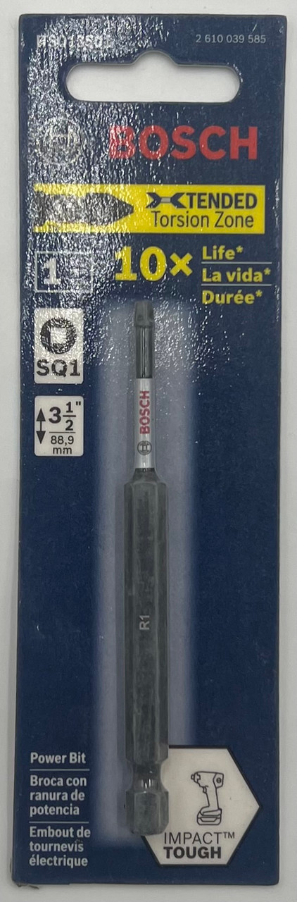 BOSCH ITSQ13501 3.5 In. Square #1 Impact Tough Screwdriving Bit