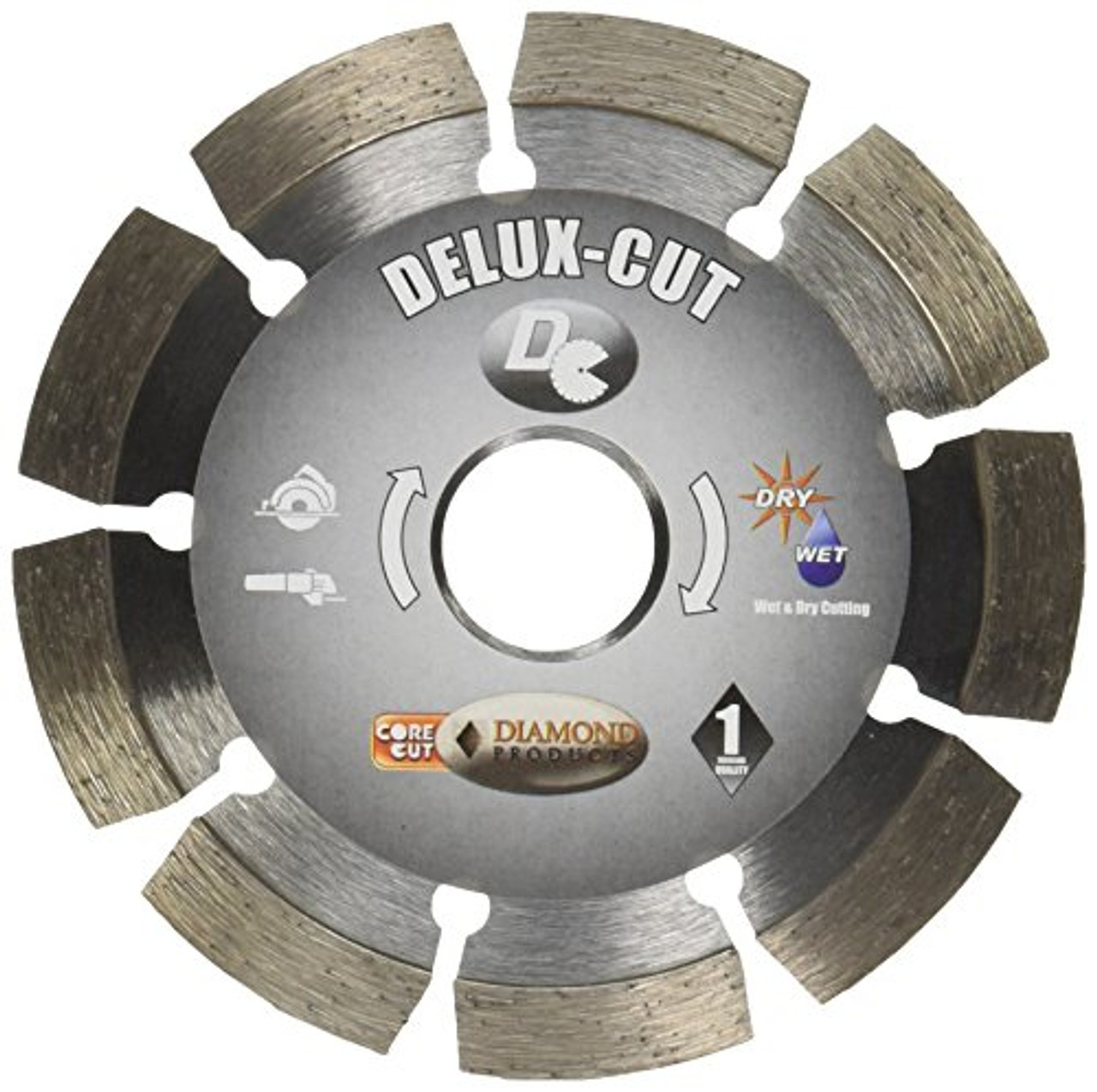 Diamond Products Core Cut 21002 4-1/2-Inch by 0.070 by 7/8-Inch Delux Cut Small Diameter Segmented Blade