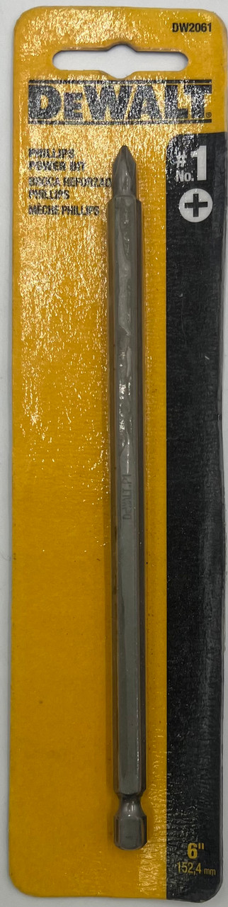 DEWALT DW2061 #1 Phillips 6-Inch Power Bit