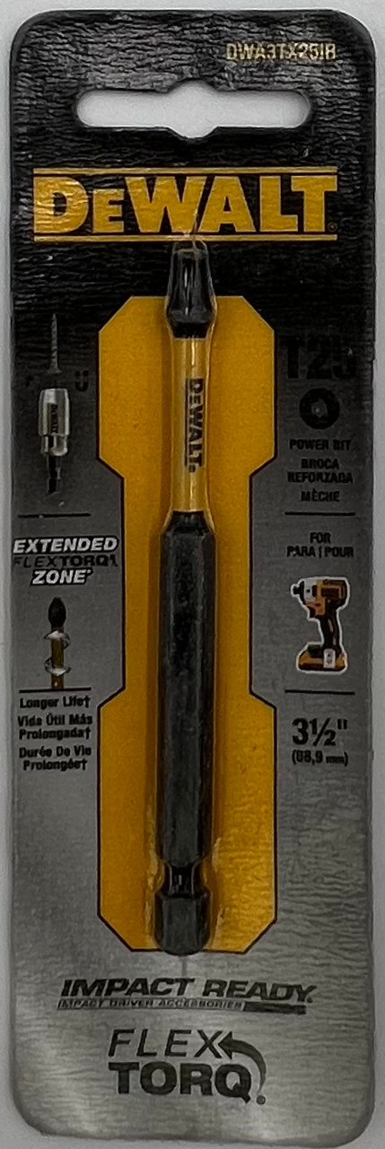 DEWALT DWA3TX25IR 3.5 in TORX T25 Impact Ready