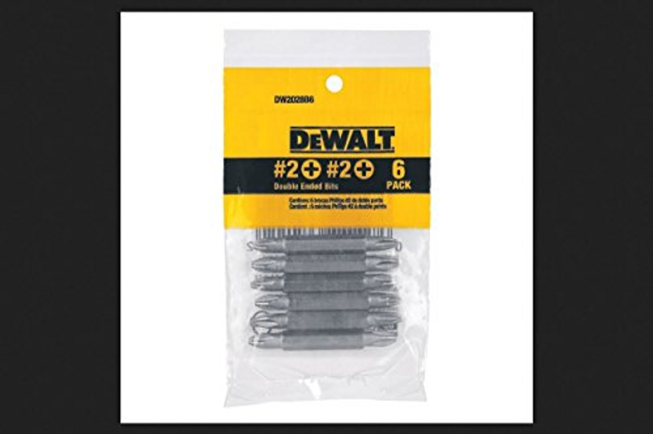 DeWalt DW2028B6 Double Ended Bits, #2 Phillips/#2 Phillips, Bag of 6