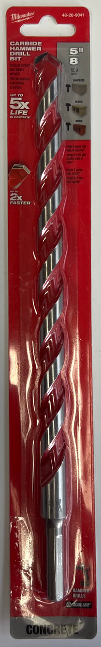 MILWAUKEE 48-20-9041 5/8" X 10" X 12" CARBIDE HAMMER DRILL BIT