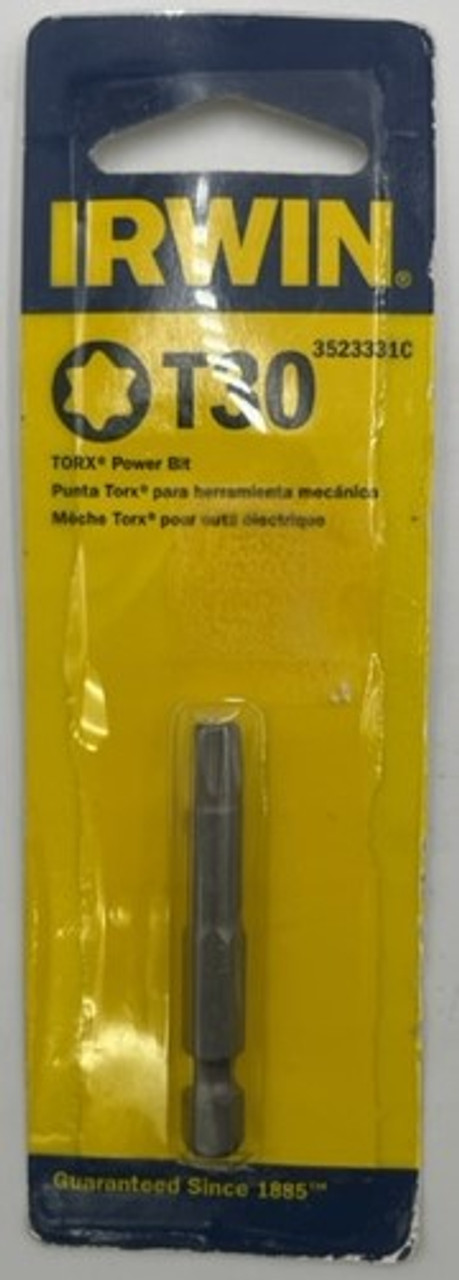 Irwin 3523331C Torx Power Insert Bit T30 x 2 inch length - 1 pack