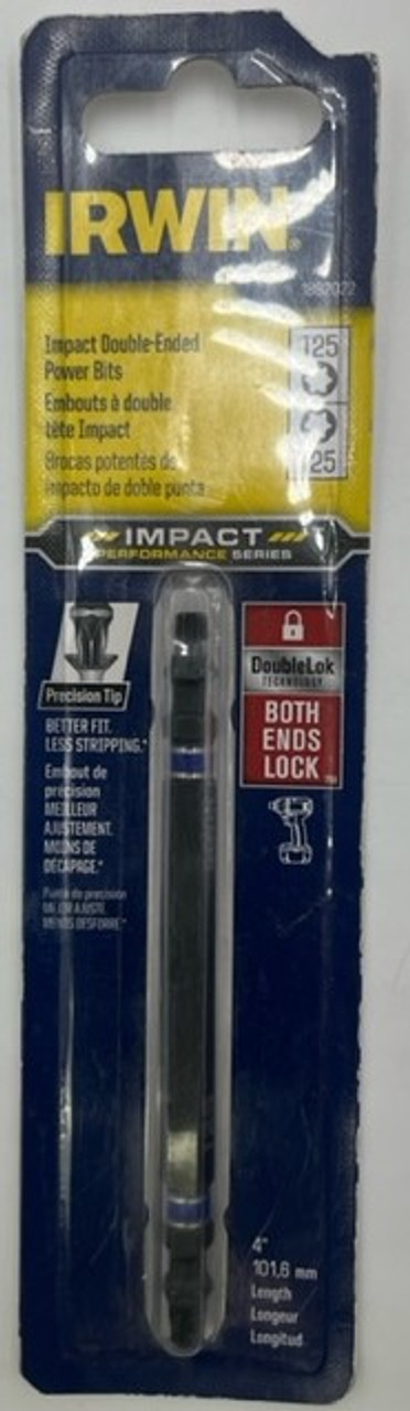 Irwin 1892022 Impact Power Bit Double End Torx T25 - 4 inch length - 1 pack