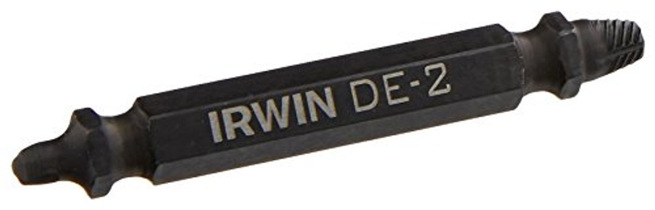 IRWIN 1876222 Impact Performance Series Grip Double-Ended Screw Extractor Insert Bit, De-2