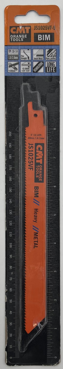 CMT USA JS1025VF-5 CMT 8 INCH 10-14 TPI Bimetal Reciprocating Saw Blades for Metal (5 Pack)