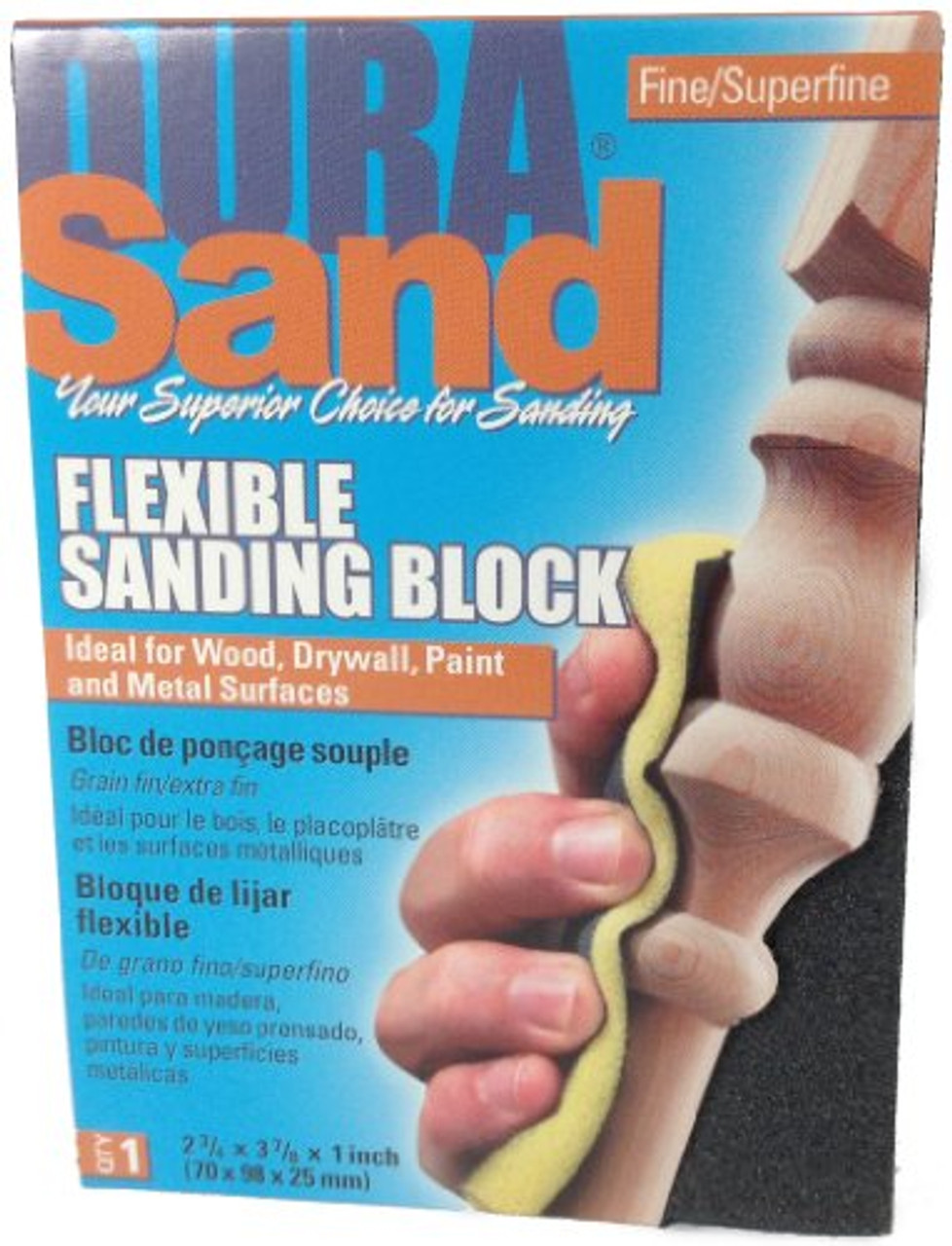 DuraSand Dual Grit Foam Sanding Block (Fine/Superfine)