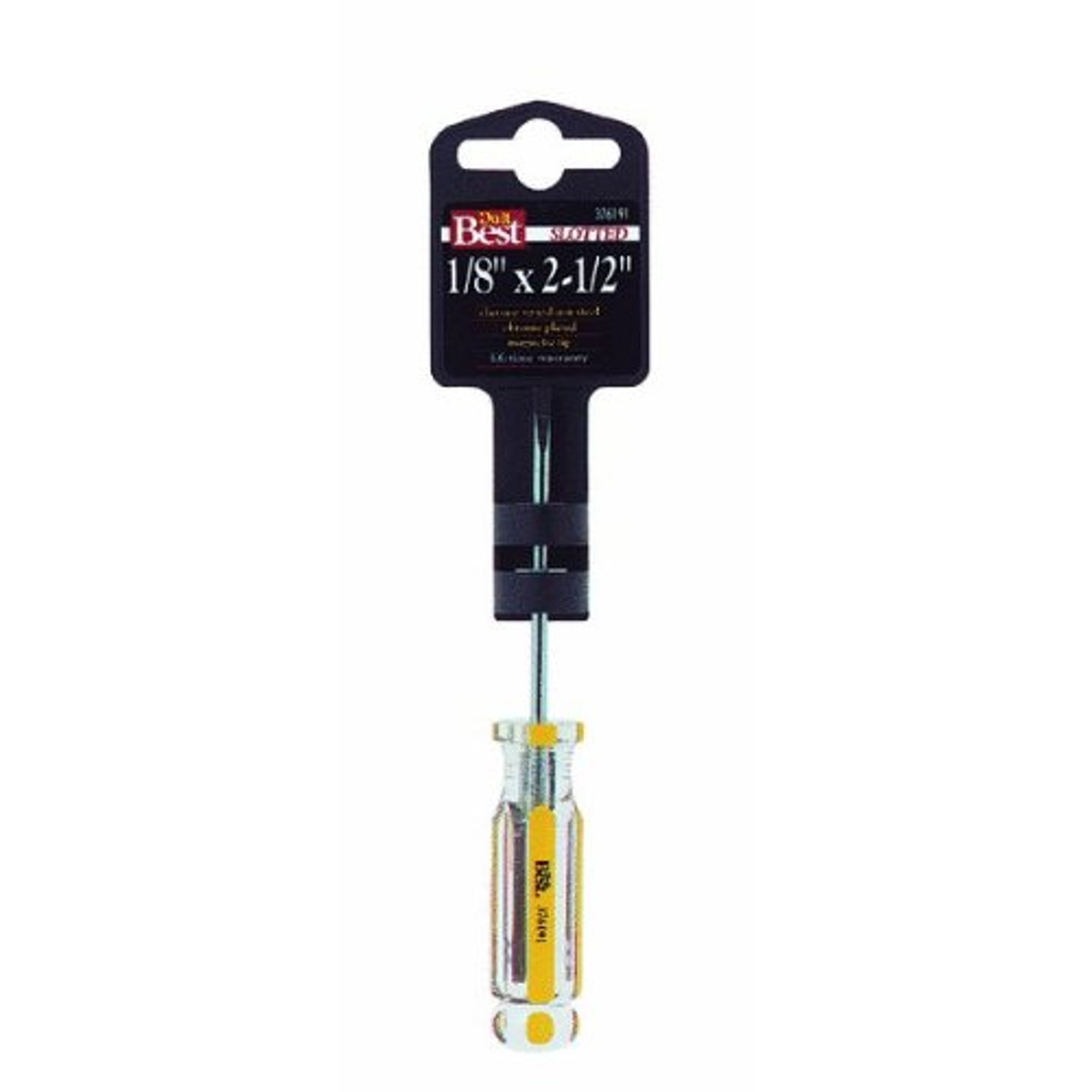 Do It Best 376566 Slotted Screwdriver, 3/8" x 8"
