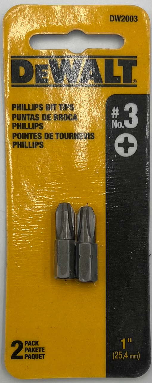 DEWALT Phillips #3 1 In. Insert Screwdriver Bit