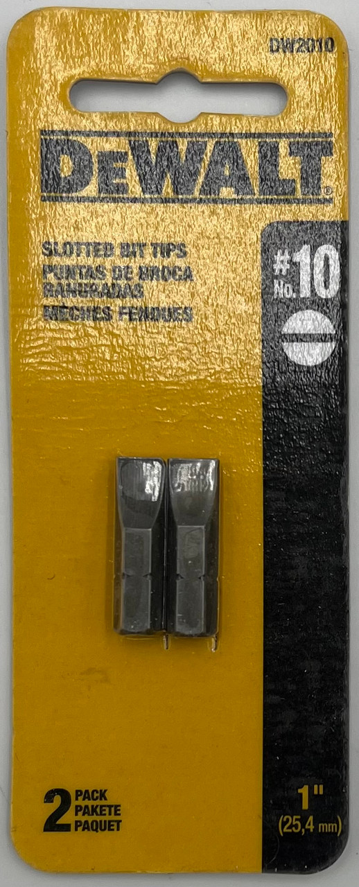 DEWALT #10 Slotted Insert Bit Tip (DW2010)