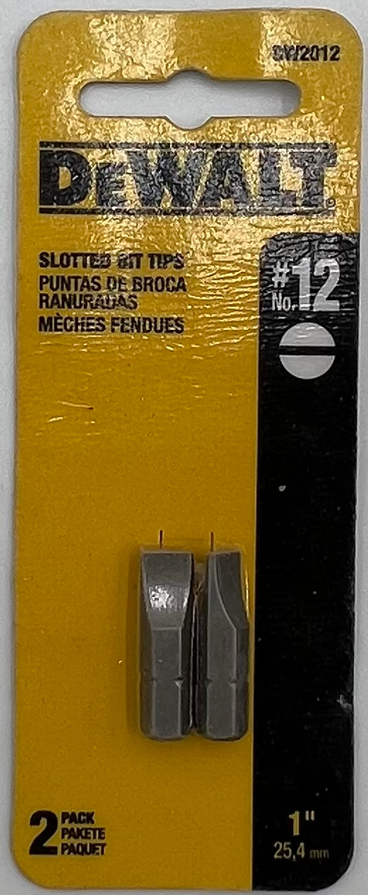 DEWALT DW2012 Insert Bit Tip, Steel - pack of 2