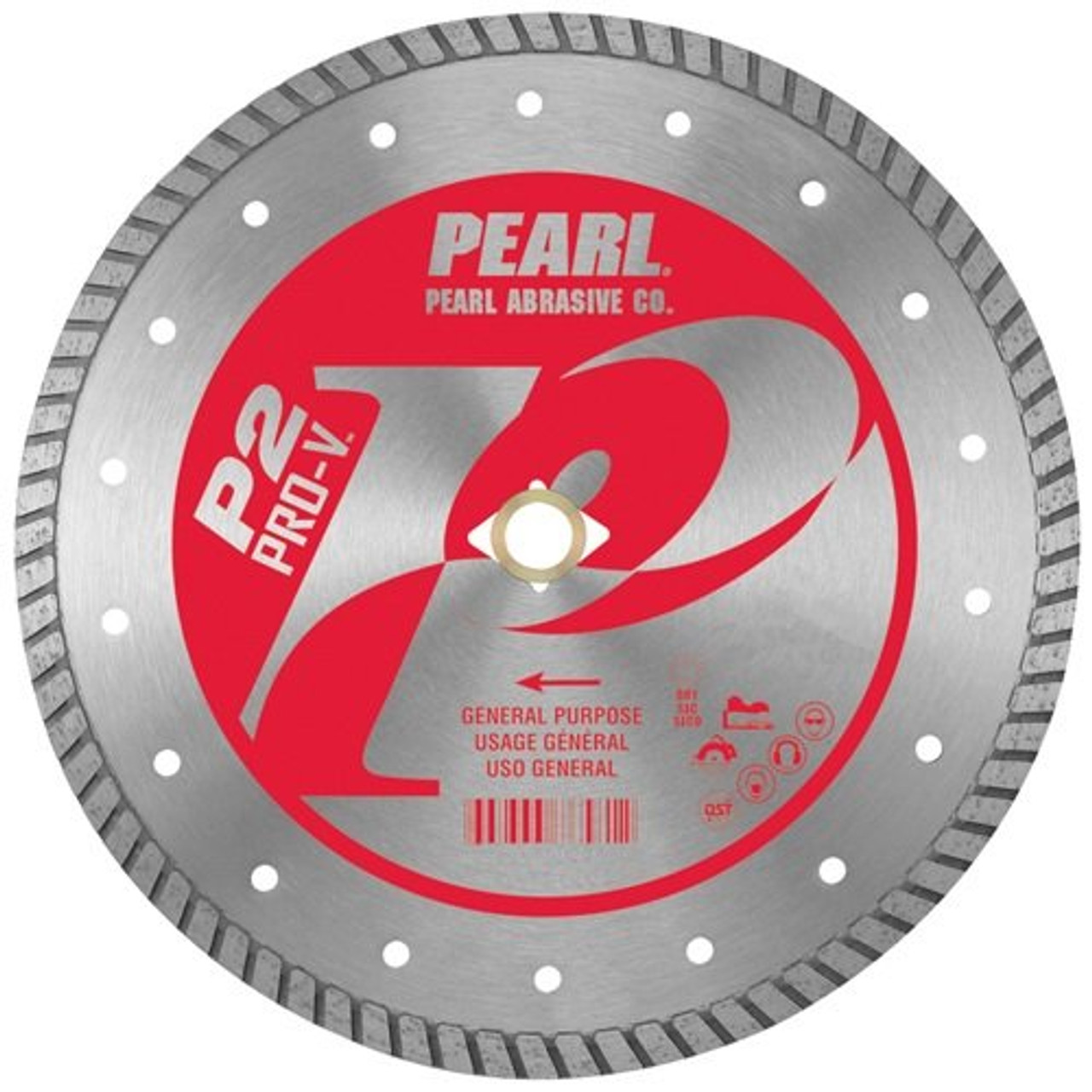 Pearl Abrasive P2 Pro-V PV007T General Purpose Flat Core Turbo Blade 7 x .090 x 7/8, ◊, 5/8