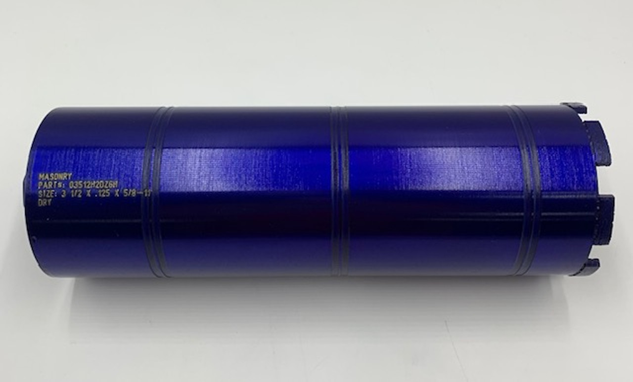 Diamond Vantage (03512H2DH) 3.5 X .125 X 5/8-11, Diamond Core Bit - Dry