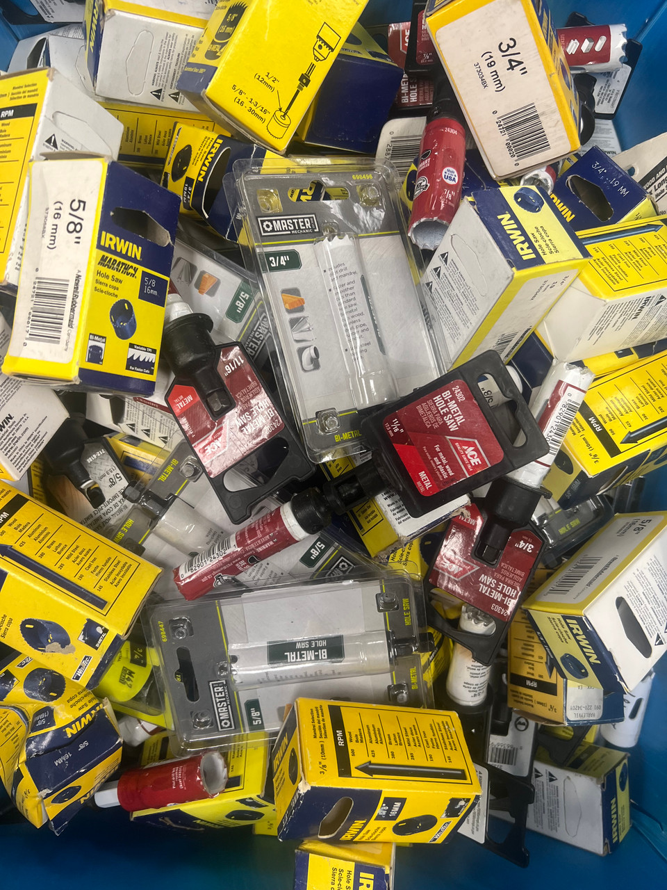 Assorted Brand Name Bi-Metal Hole Saws - 5/8in