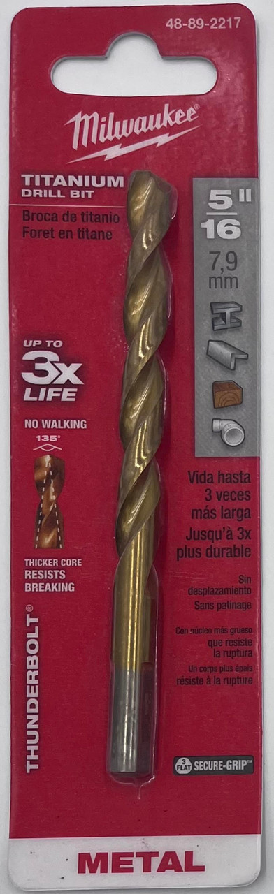 Milwaukee 48-89-2217 Titanium Drill Bit 5/16"