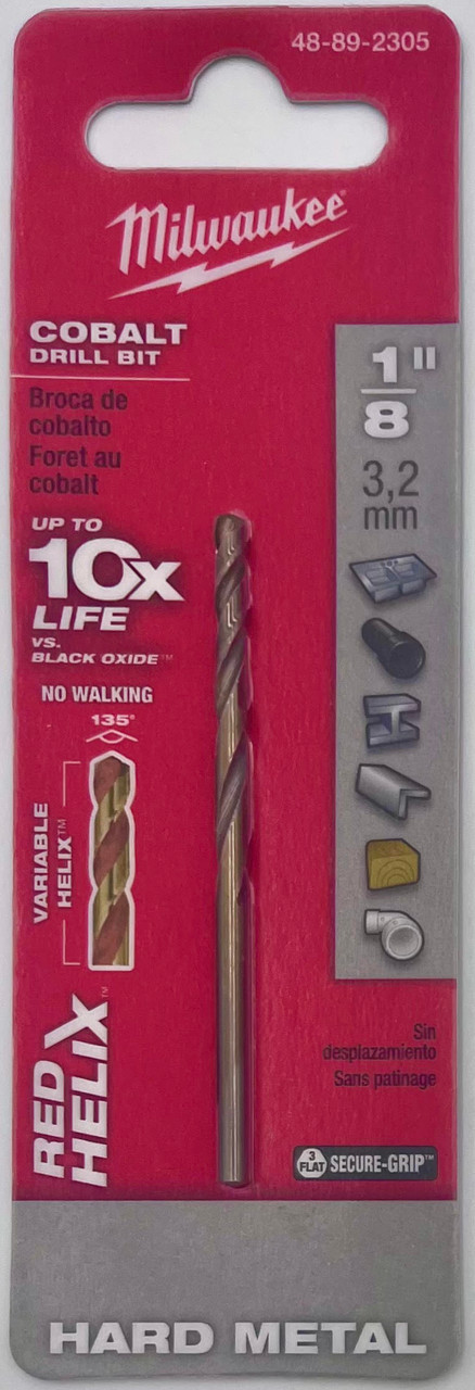 Milwaukee 48-89-2305 Cobalt Drill Bit 1/8 in