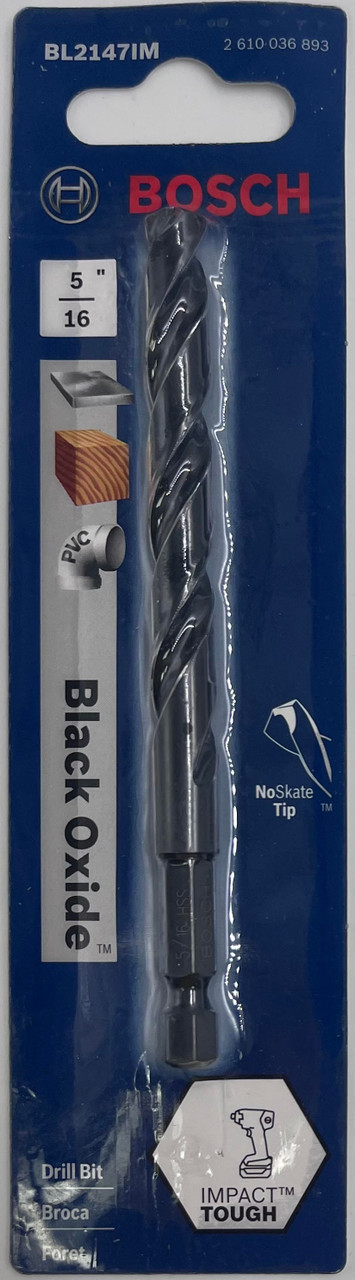 Bosch BL2147IM Impact Tough Black Oxide Drill Bit 5/16 in
