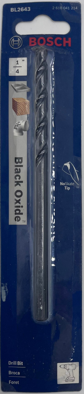 Bosch BL2543 Black Oxide Drill Bit 1/4 in