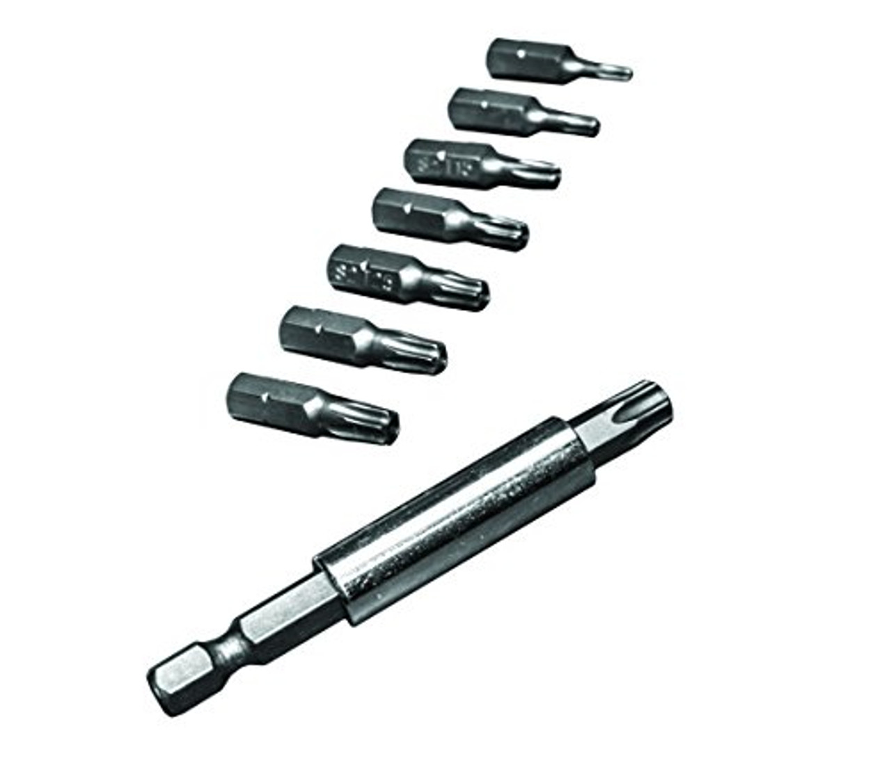 Century Drill and Tool 68017 Premium S2 Steel Security Star Insert Screwdriving Bit Set, 7 Piece