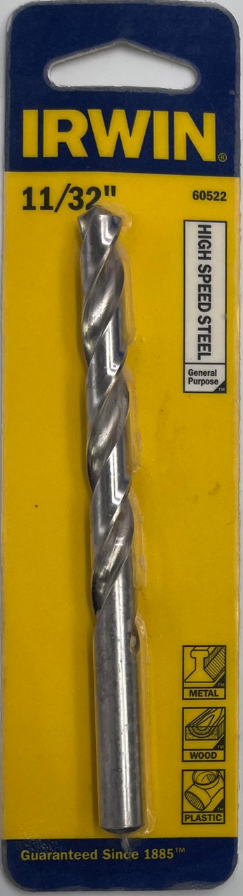 Irwin 60522 High Speed Steel Drill Bit 11/32 inch