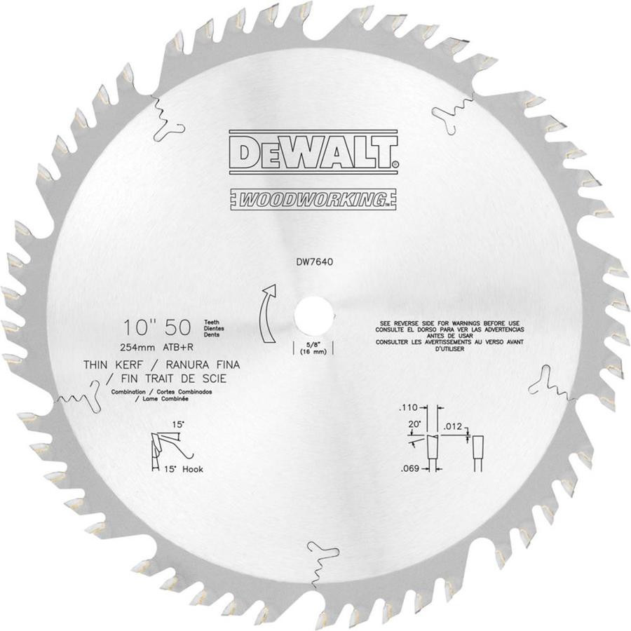 Circular Saw Bld, Crbde, 10 In, 50 Teeth