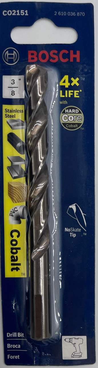 Bosch CO2151 Cobalt Drill Bit 3/8 in