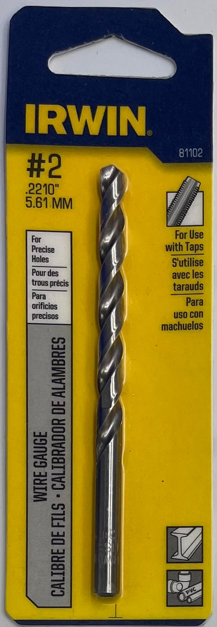 Irwin 81102 Wire Gauge Drill Bit #2