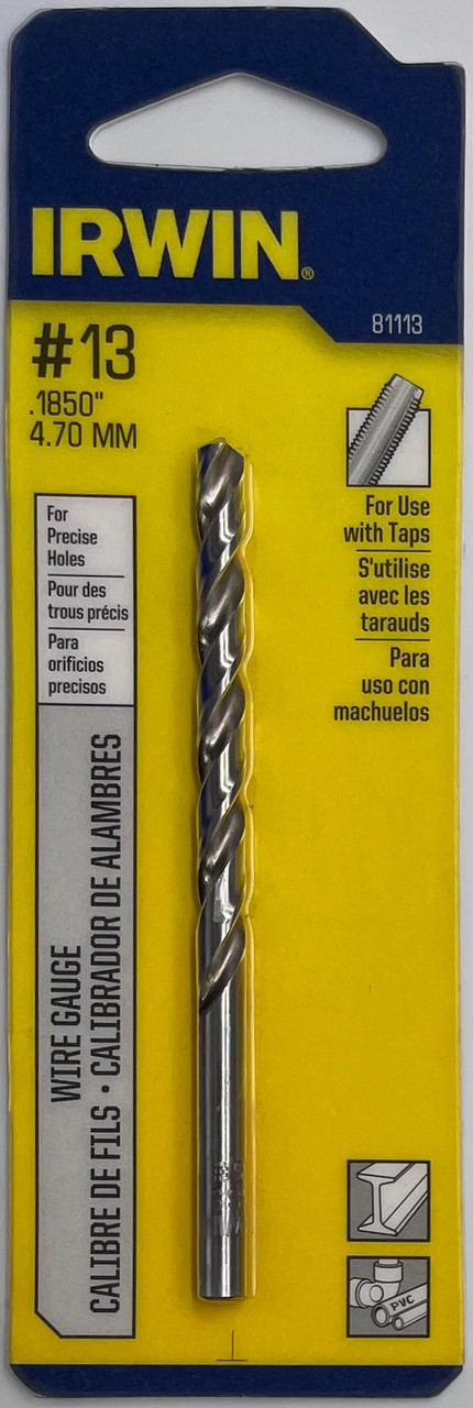 Irwin 81113 Wire Gauge Drill Bit #13 - Hartmann Variety