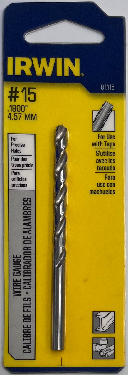 Irwin 81115 Wire Gauge Drill Bit #15