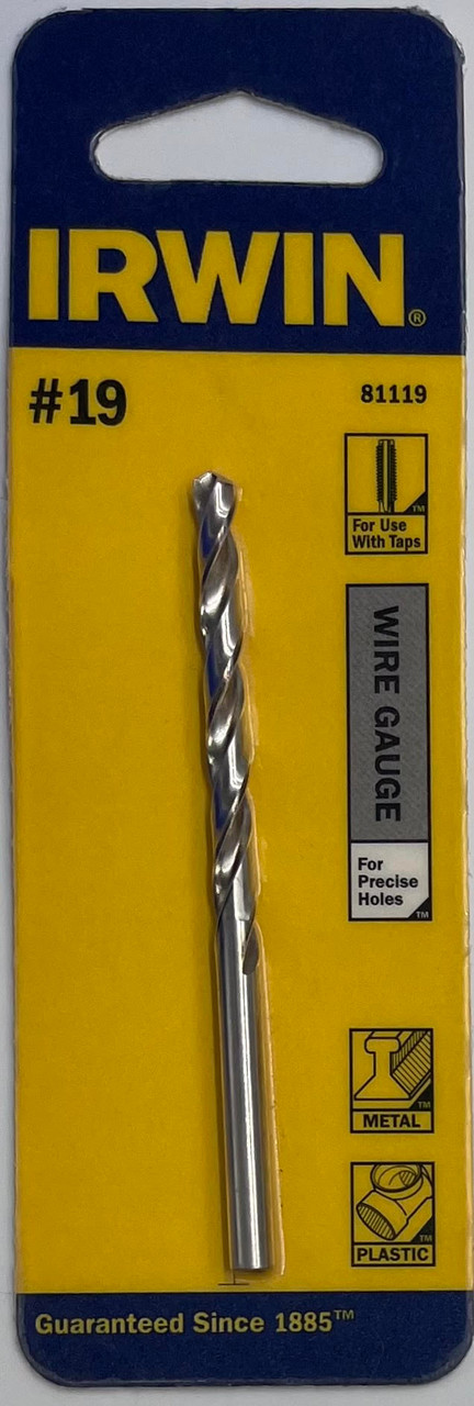Irwin 81119 Wire Gauge Drill Bit #19