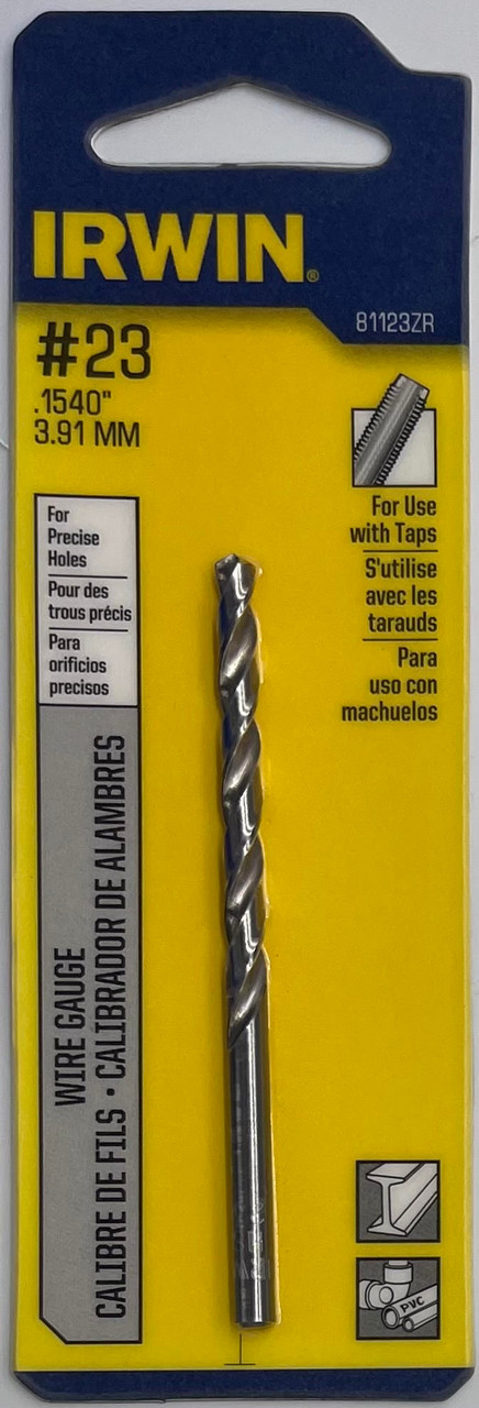 Irwin 81123ZR Wire Gauge Drill Bit #23