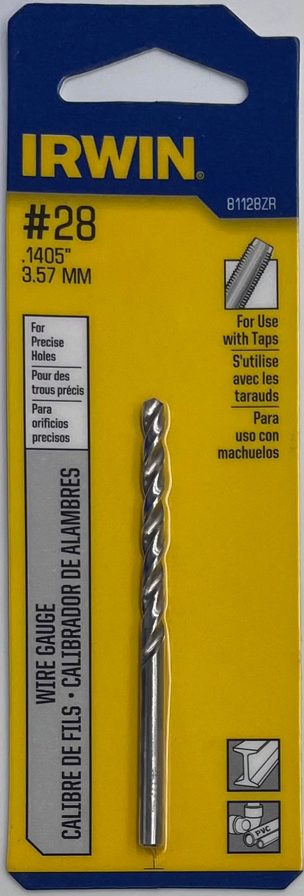Irwin 81128ZR Wire Gauge Drill Bit #28