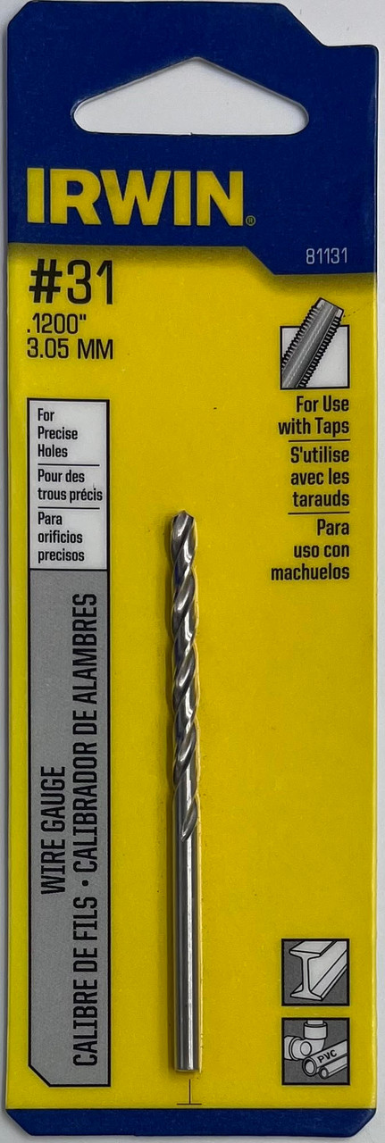 Irwin 81131 Wire Gauge Drill Bit #31