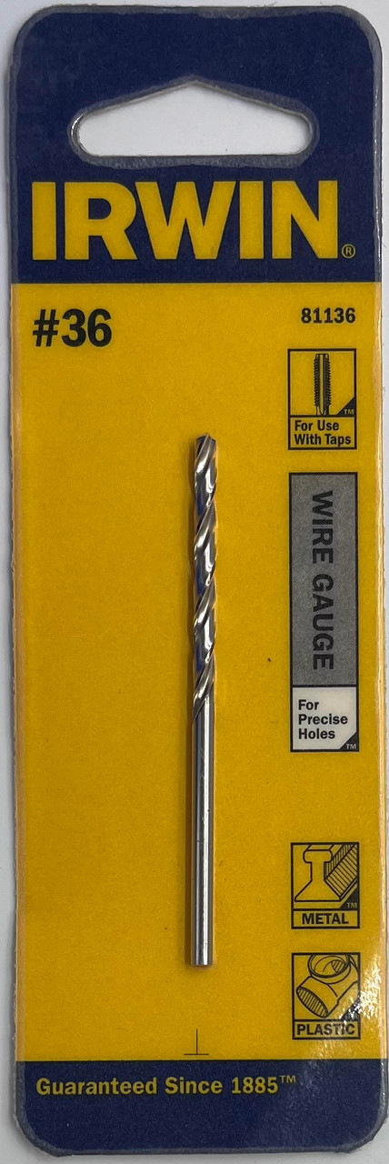 Irwin 81136 Wire Gauge Drill Bit #36
