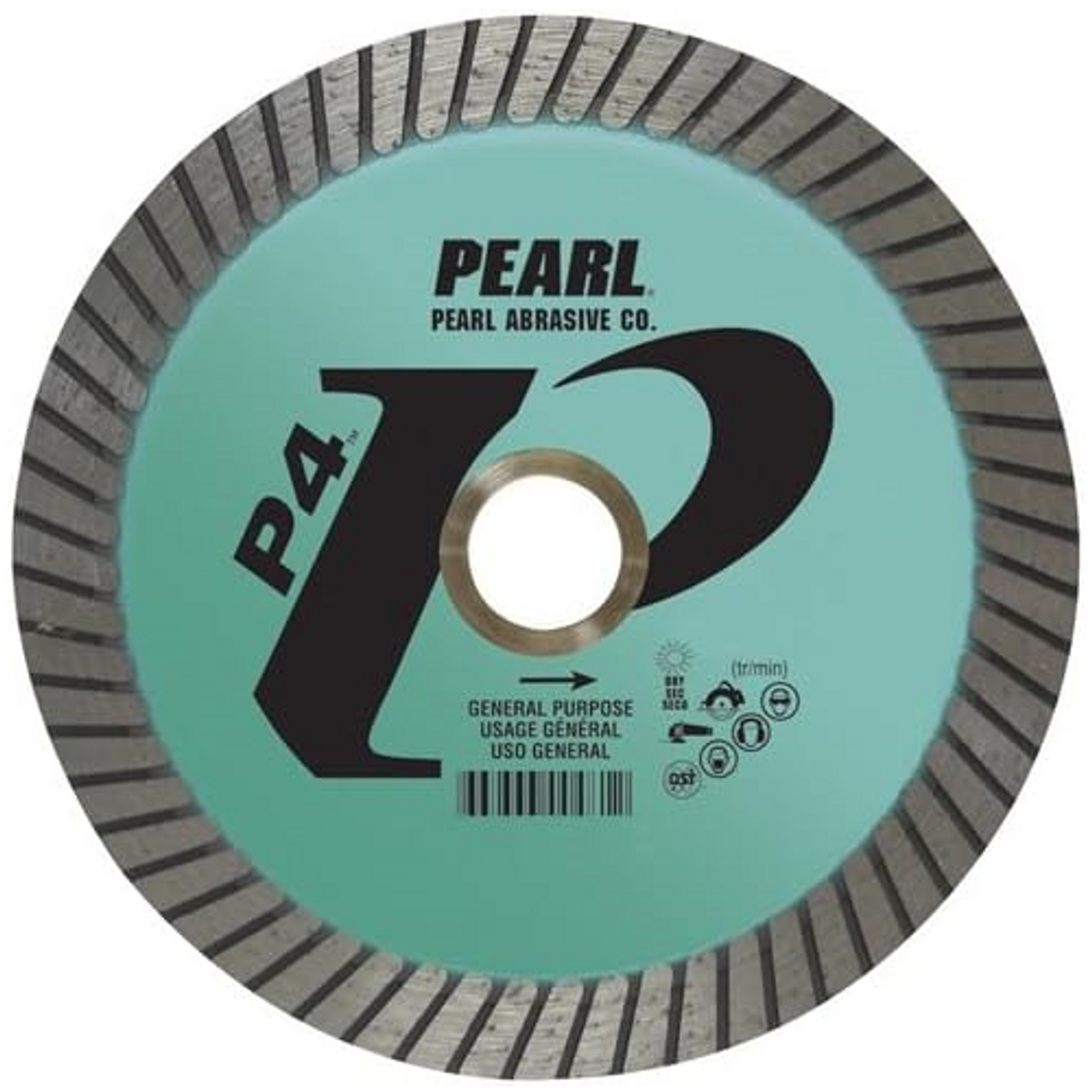 Pearl Abrasive DIA045EC General Purpose Turbo Diamond Blade, 4-1/2"