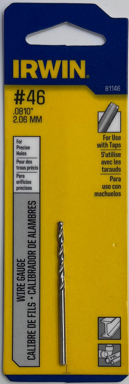 Irwin 81146 Wire Gauge Drill Bit #46