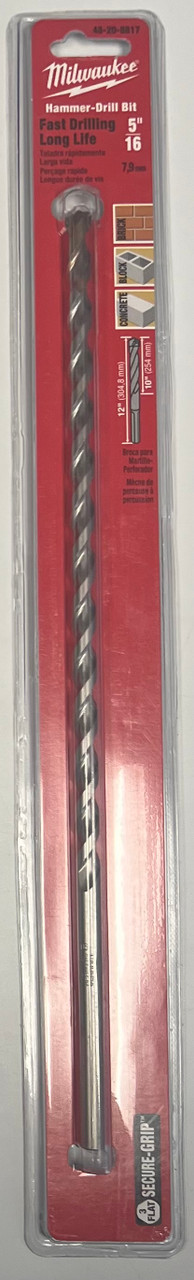 Milwaukee 48-20-8817 Hammer Drill Bit 5/16-by-10-by-12-Inch