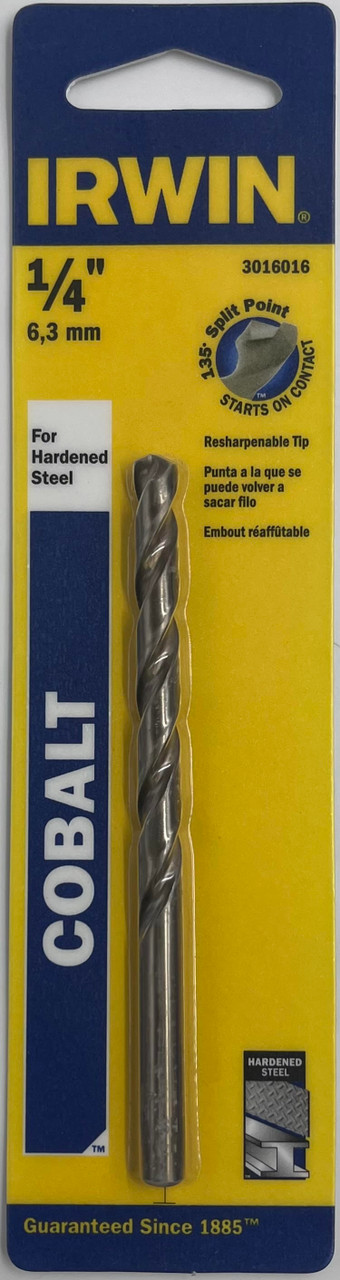 Irwin 3016016 Cobalt Drill Bit 1/4 inch