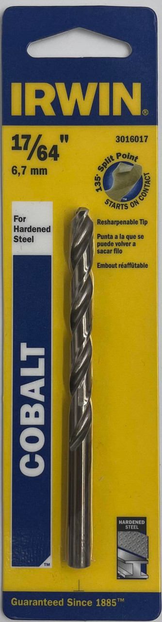 Irwin 3016017 Cobalt Drill Bit 17/64 inch