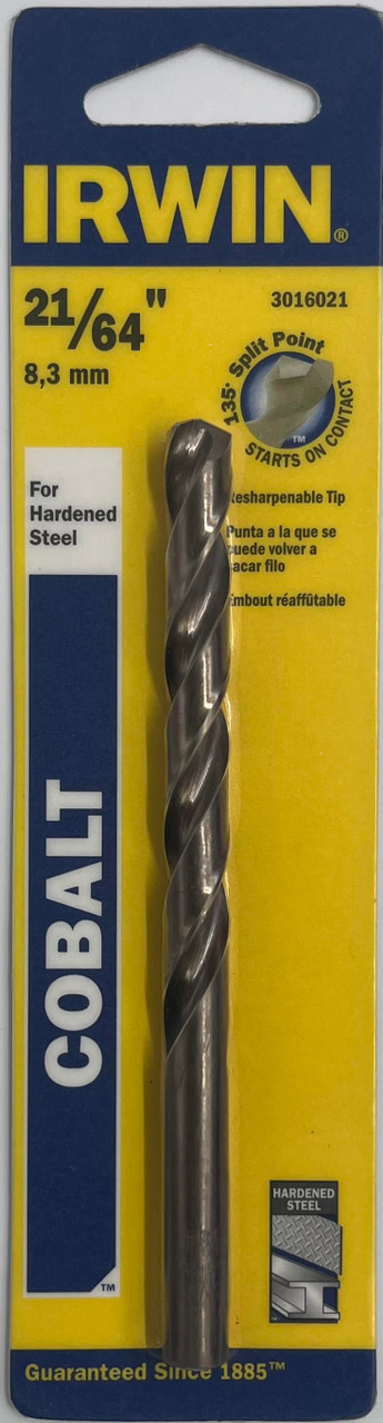 Irwin 3016021 Cobalt Drill Bit 21/64 inch