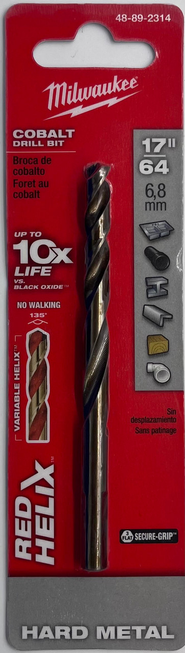 Milwaukee 48-89-2314 Cobalt Drill Bit 17/64 in
