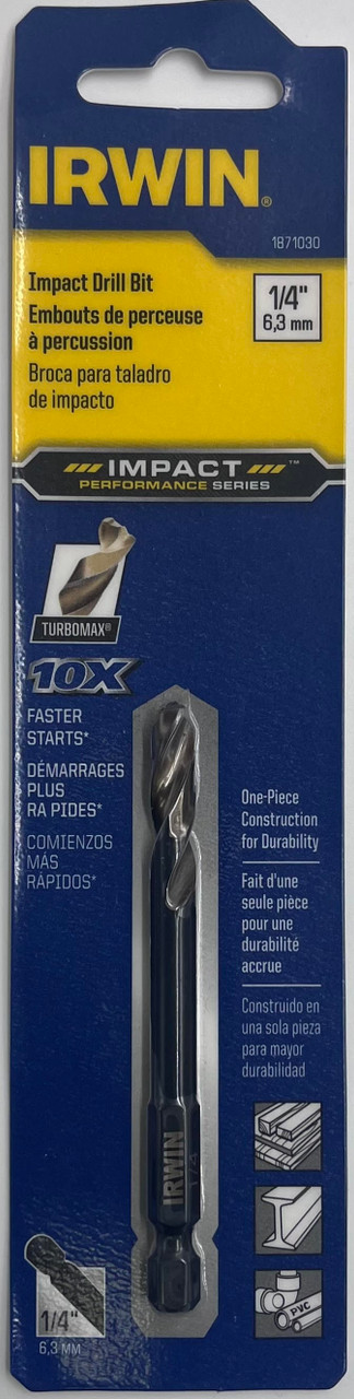 Irwin 1871030 Impact Drill Bit 1/4 inch