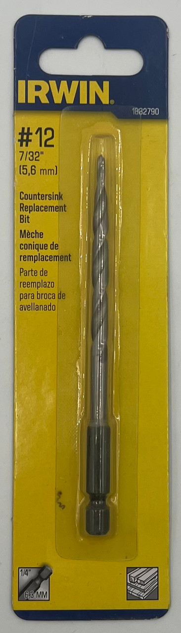 Irwin Tools 1882790 SPEEDBOR Countersink Wood Drill Bit, Number-12 Replacement Bit